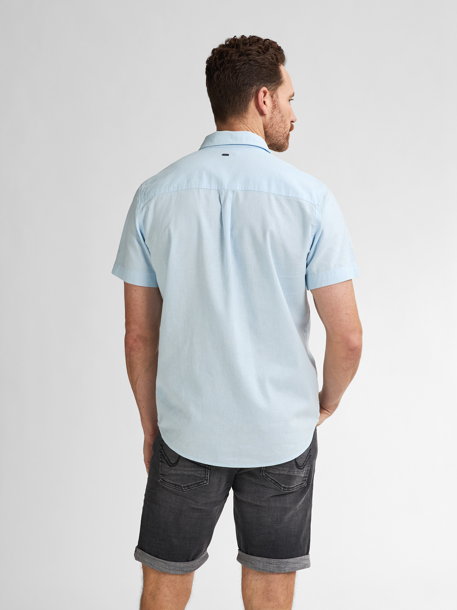 M-1050-SIS414 Men Short Sleeve Uni (5187 Pale Blue)