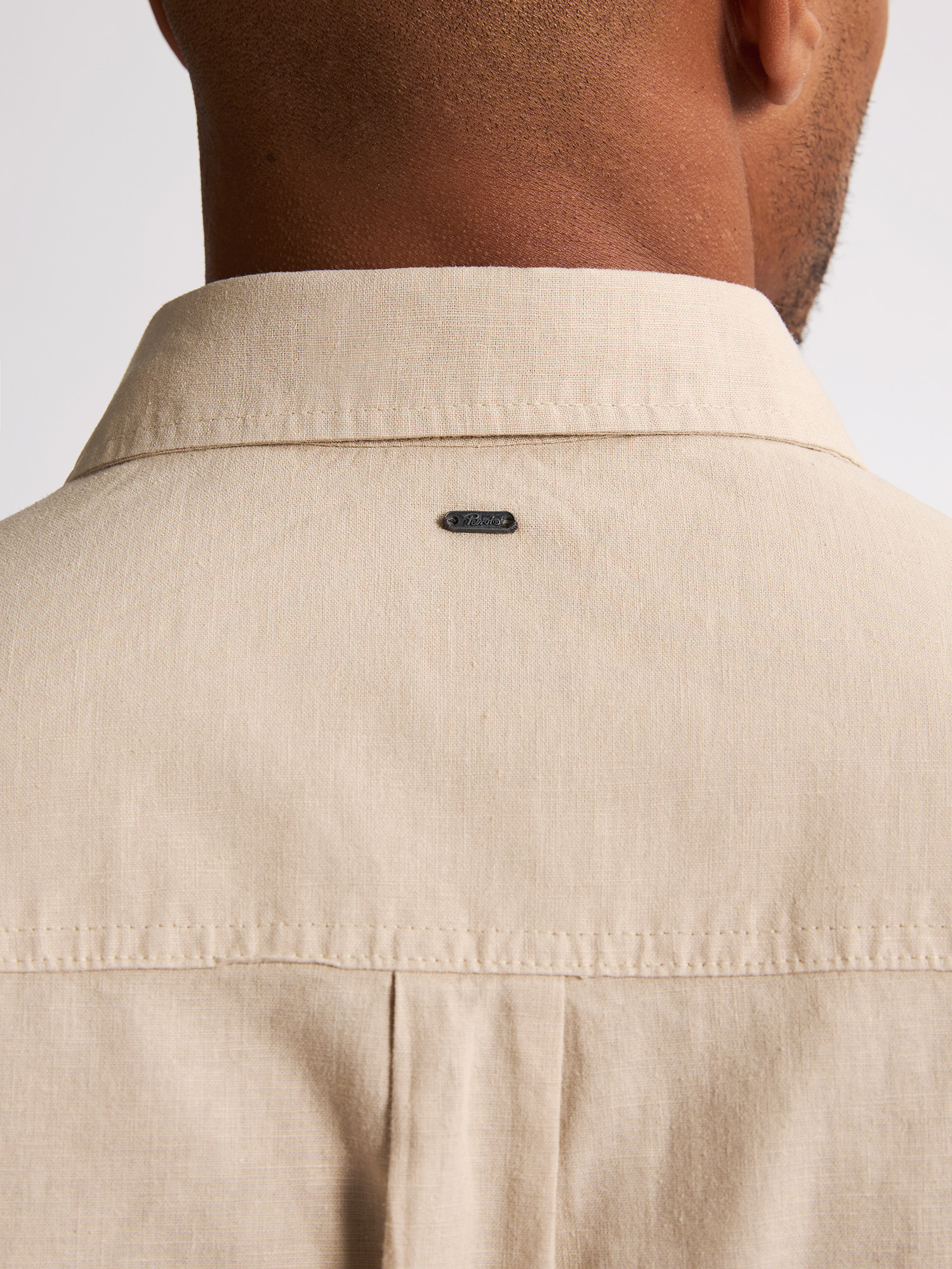 M-1050-SIS414 Men Short Sleeve Uni (7130 Light Tan)