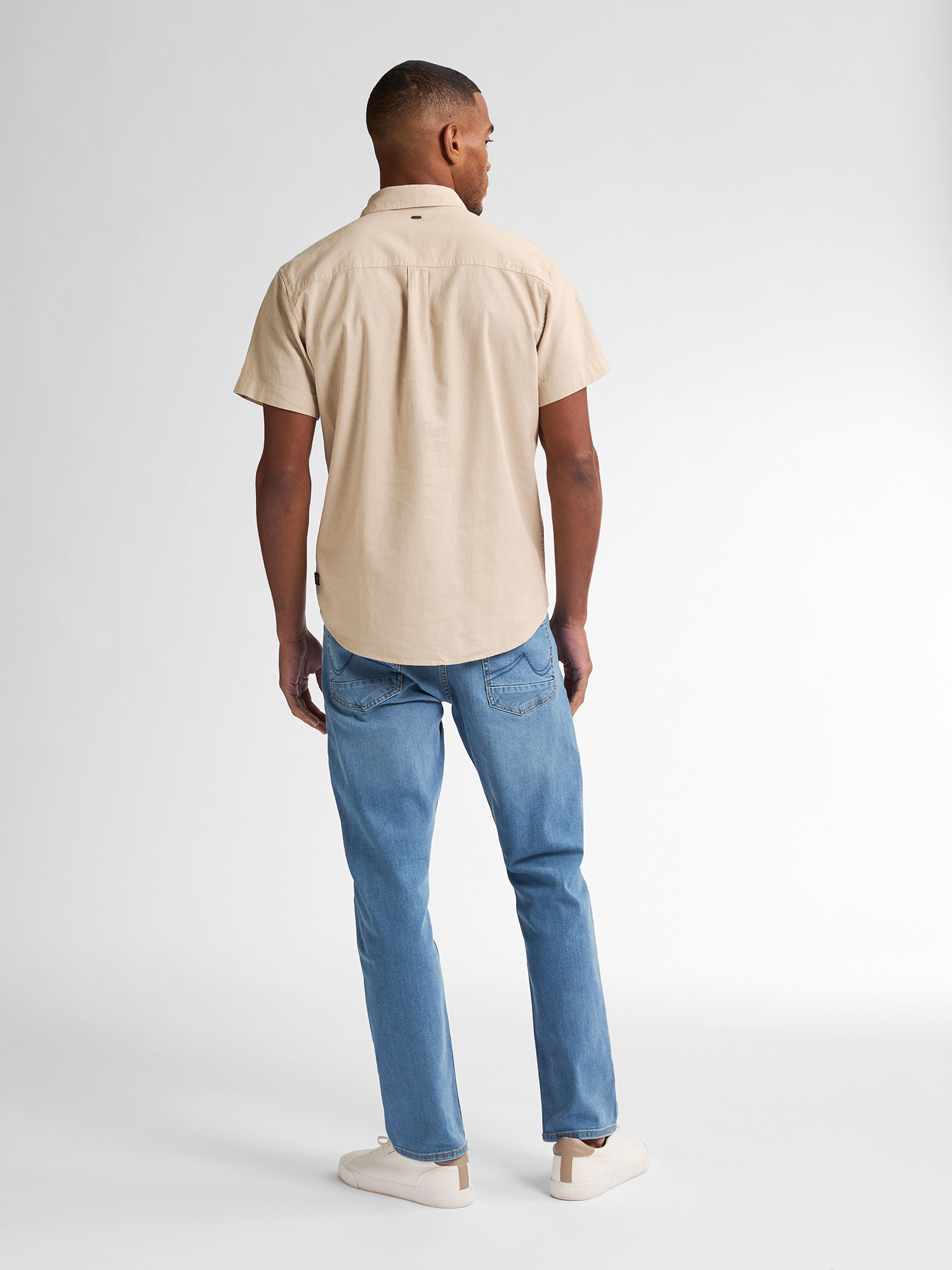 M-1050-SIS414 Men Short Sleeve Uni (7130 Light Tan)