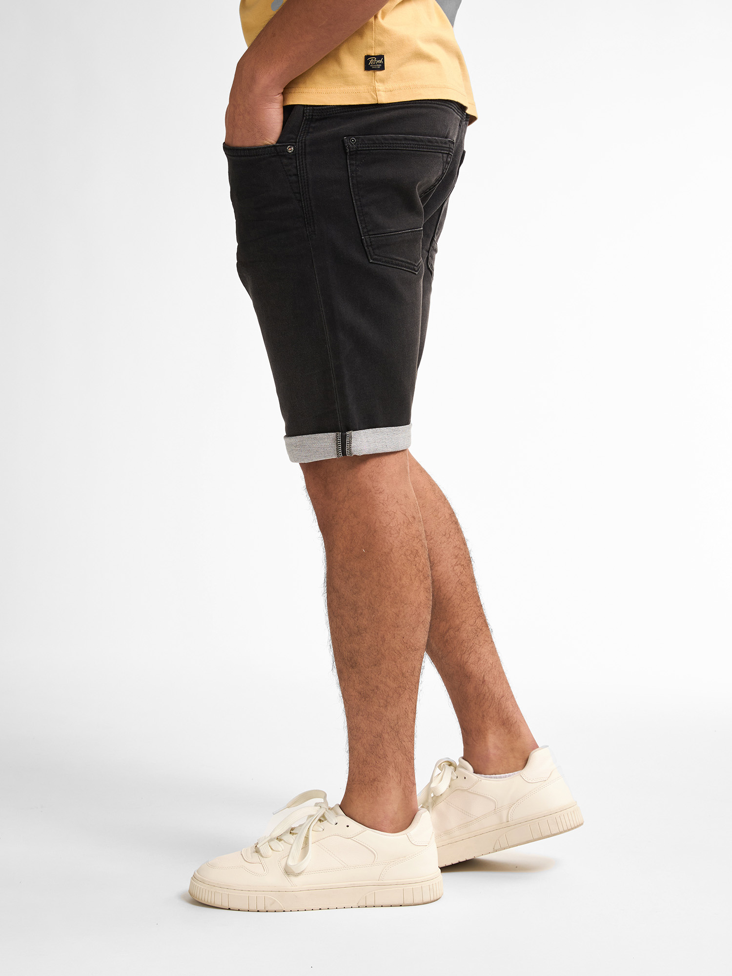 M-ROS-SHO001 - Men Shorts Denim (9705 Black Stone)