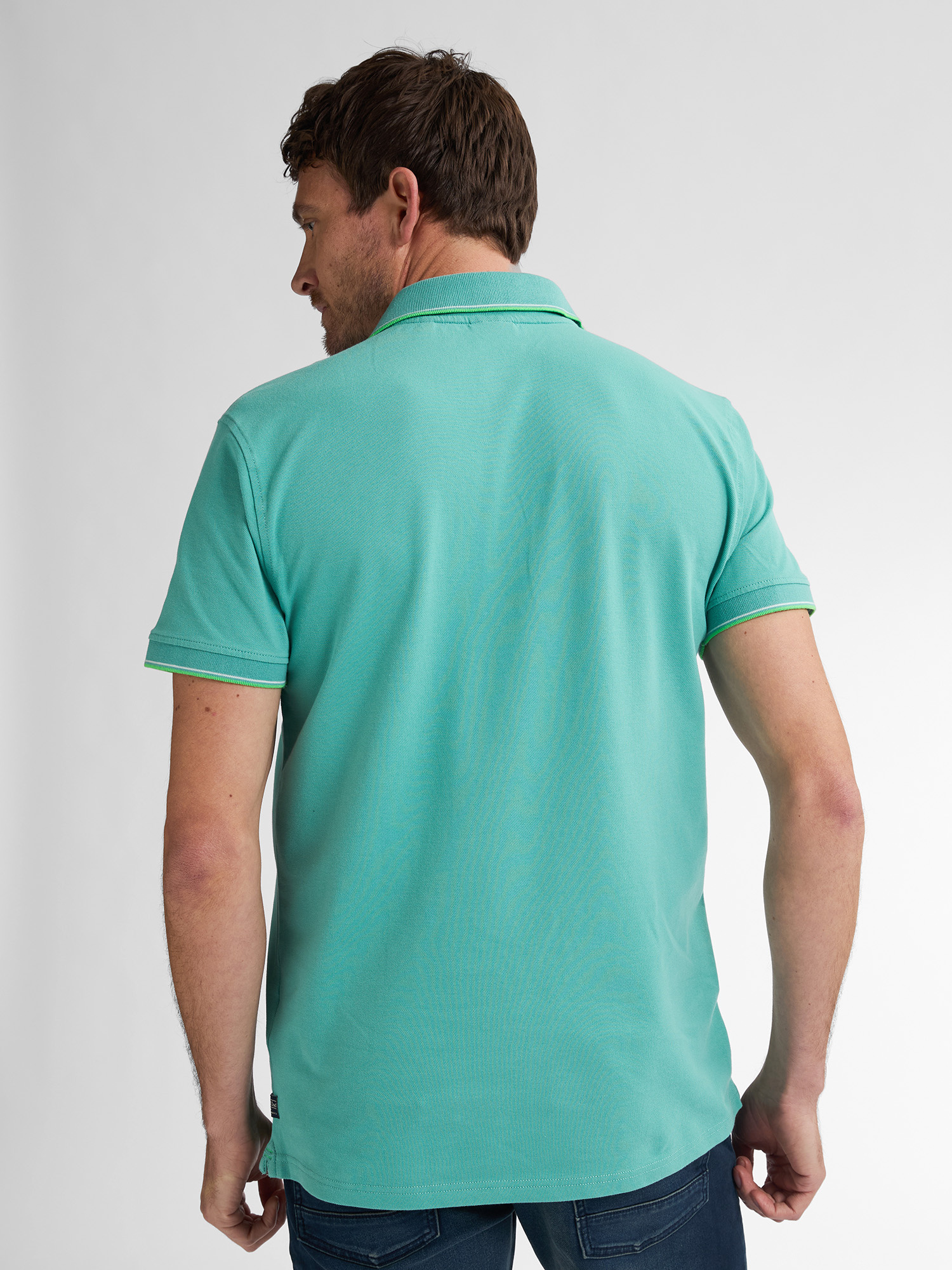 M-ROS-POL003 - Men Polo Short Sleeve (6169 AquaGreen)