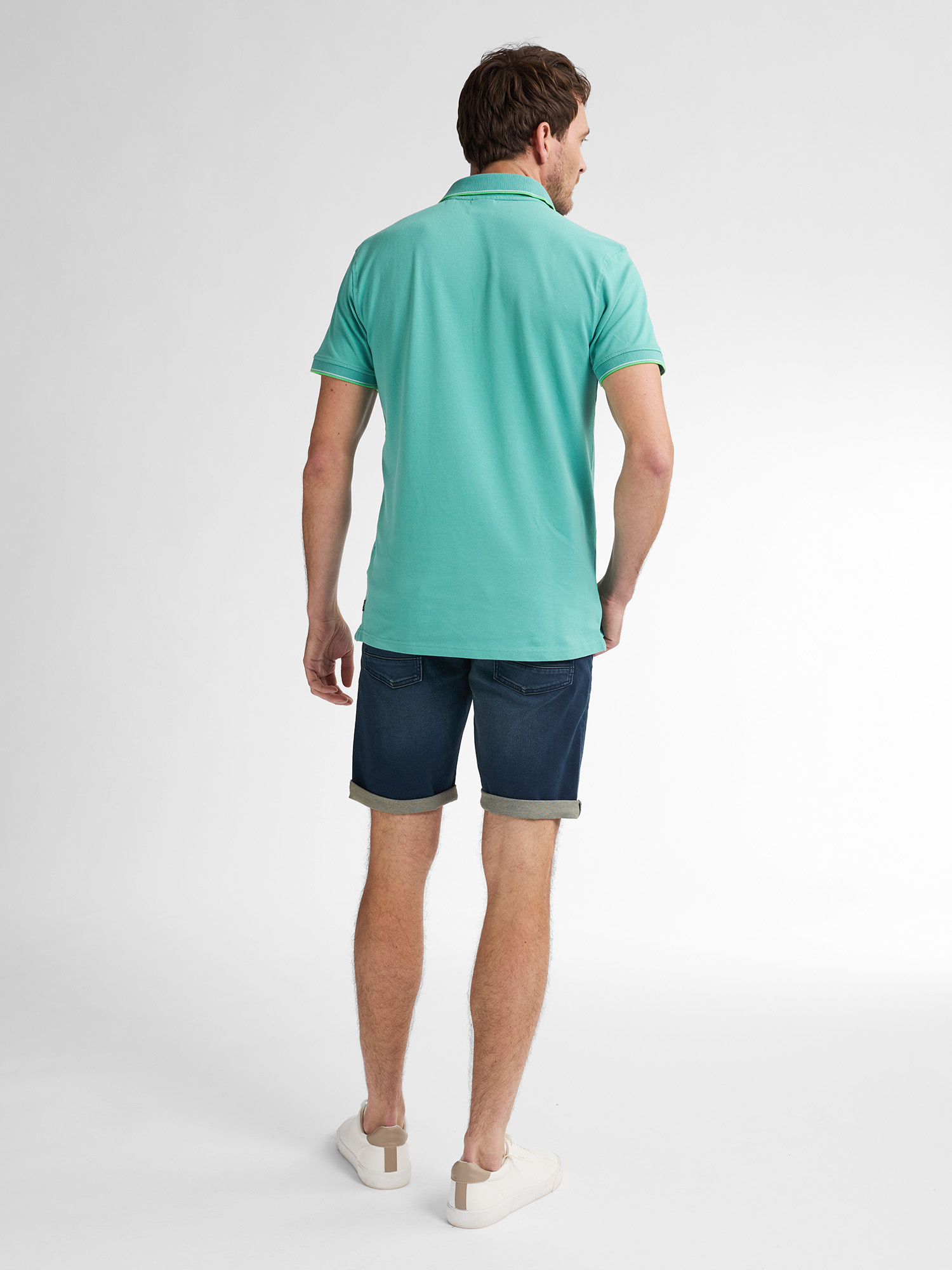 M-ROS-POL003 - Men Polo Short Sleeve (6169 AquaGreen)