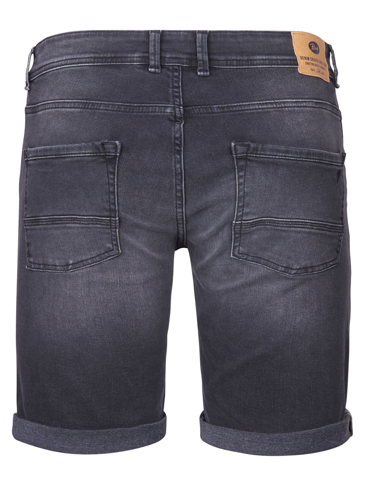 M-1050-SHO003 - Men Shorts Denim Regular fit (9705 Black Stone)