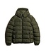 HOODED SPORTS PUFFER JACKET (Army)