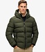 HOODED SPORTS PUFFER JACKET (Army)