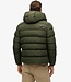 HOODED SPORTS PUFFER JACKET (Army)