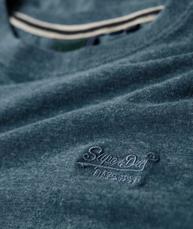 ESSENTIAL LOGO EMB TEE (Alaskan Blue Marl)