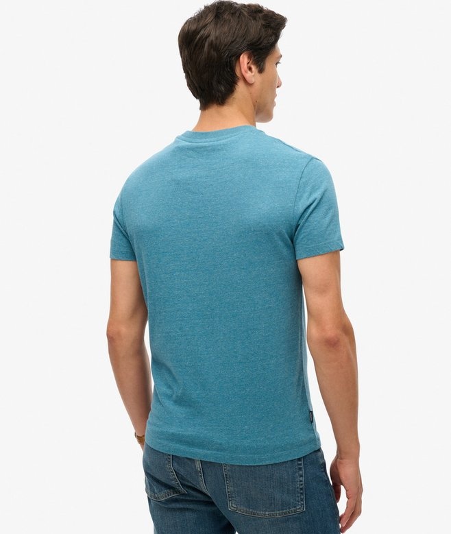 ESSENTIAL LOGO EMB TEE (Alaskan Blue Marl)