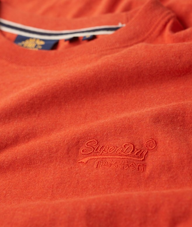 ESSENTIAL LOGO EMB TEE (Bright Orange Marl)
