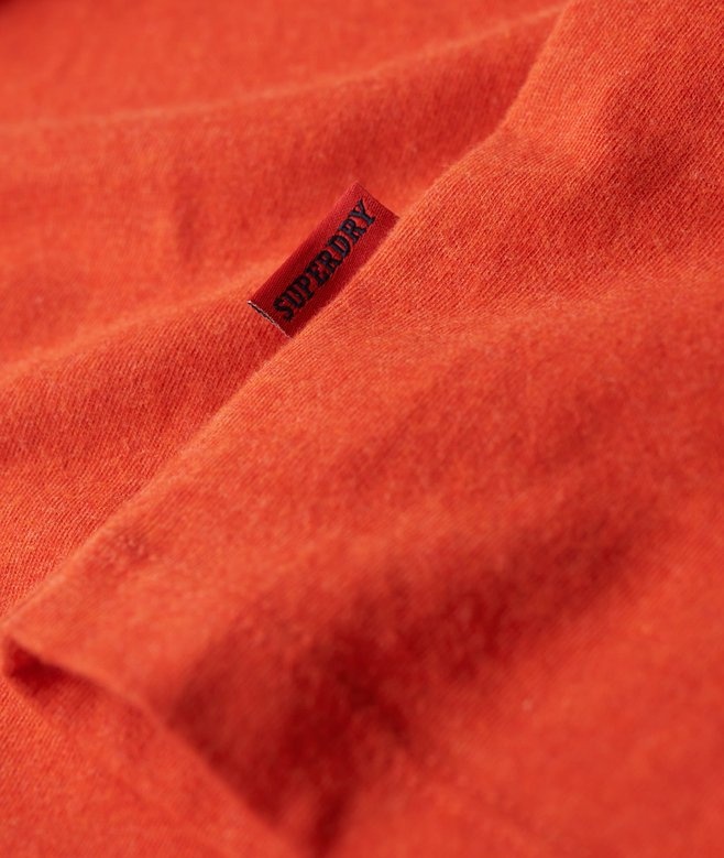 ESSENTIAL LOGO EMB TEE (Bright Orange Marl)