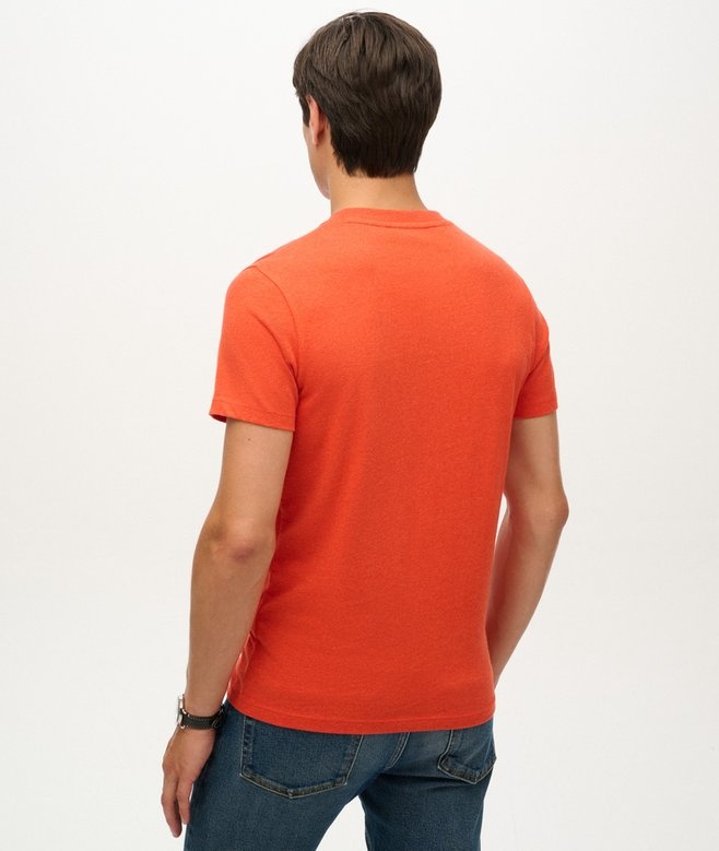 ESSENTIAL LOGO EMB TEE (Bright Orange Marl)