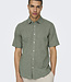 ONSCAIDEN LIFE SS SOLID LINEN SHIRT NOOS SWAMP
