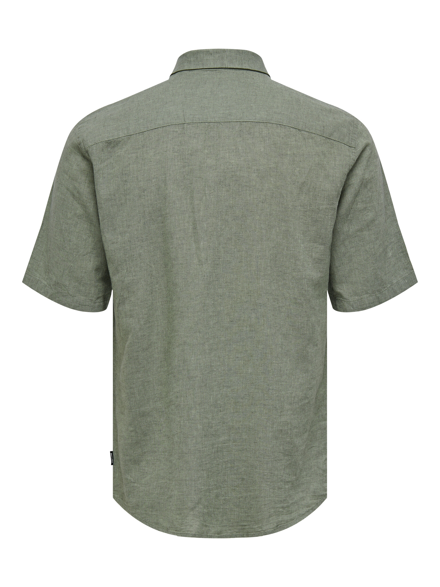 ONSCAIDEN LIFE SS SOLID LINEN SHIRT NOOS SWAMP
