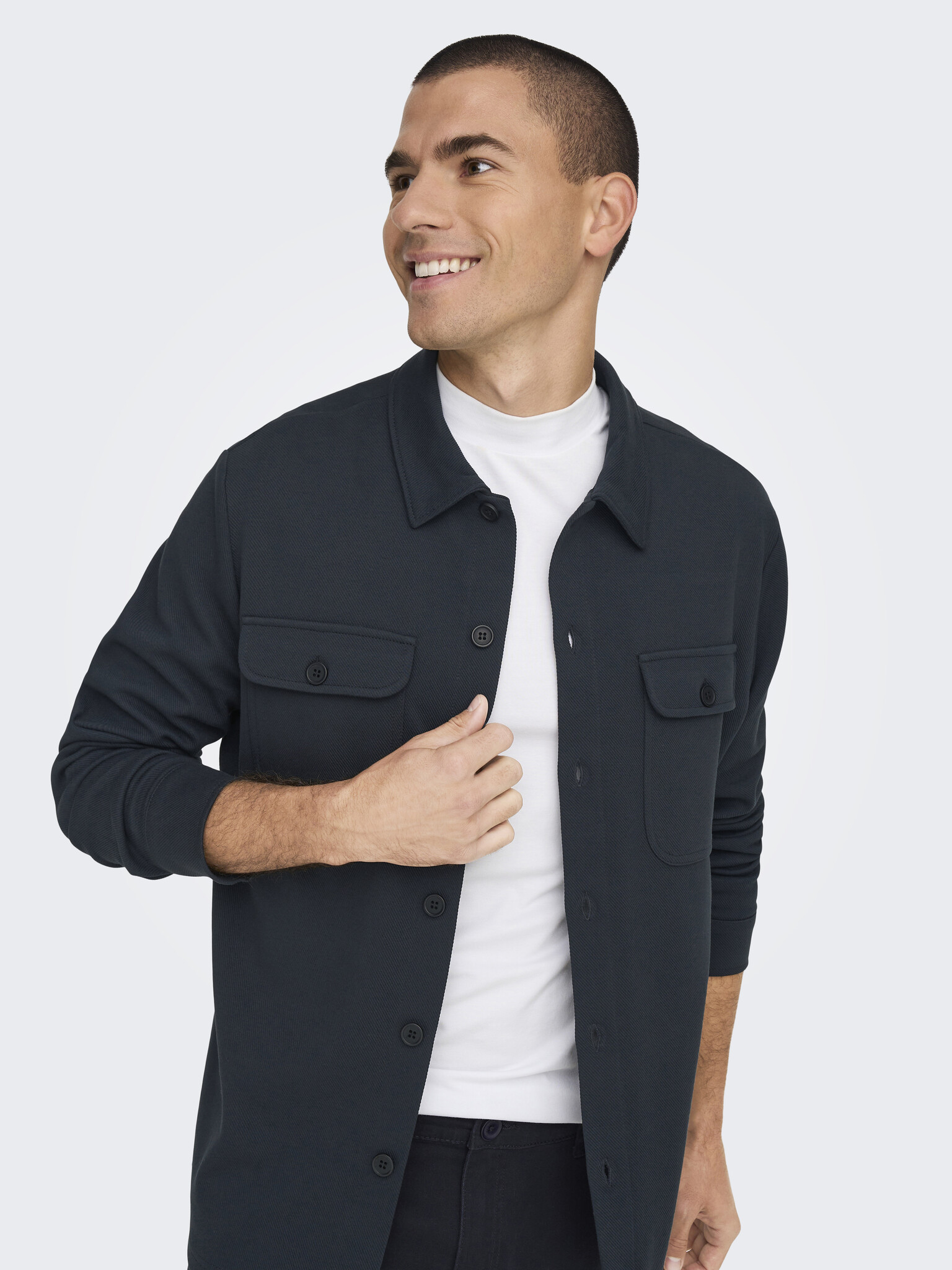 ONSNEWKODYL OVERSHIRT SWEAT NOOS DARK NAVY