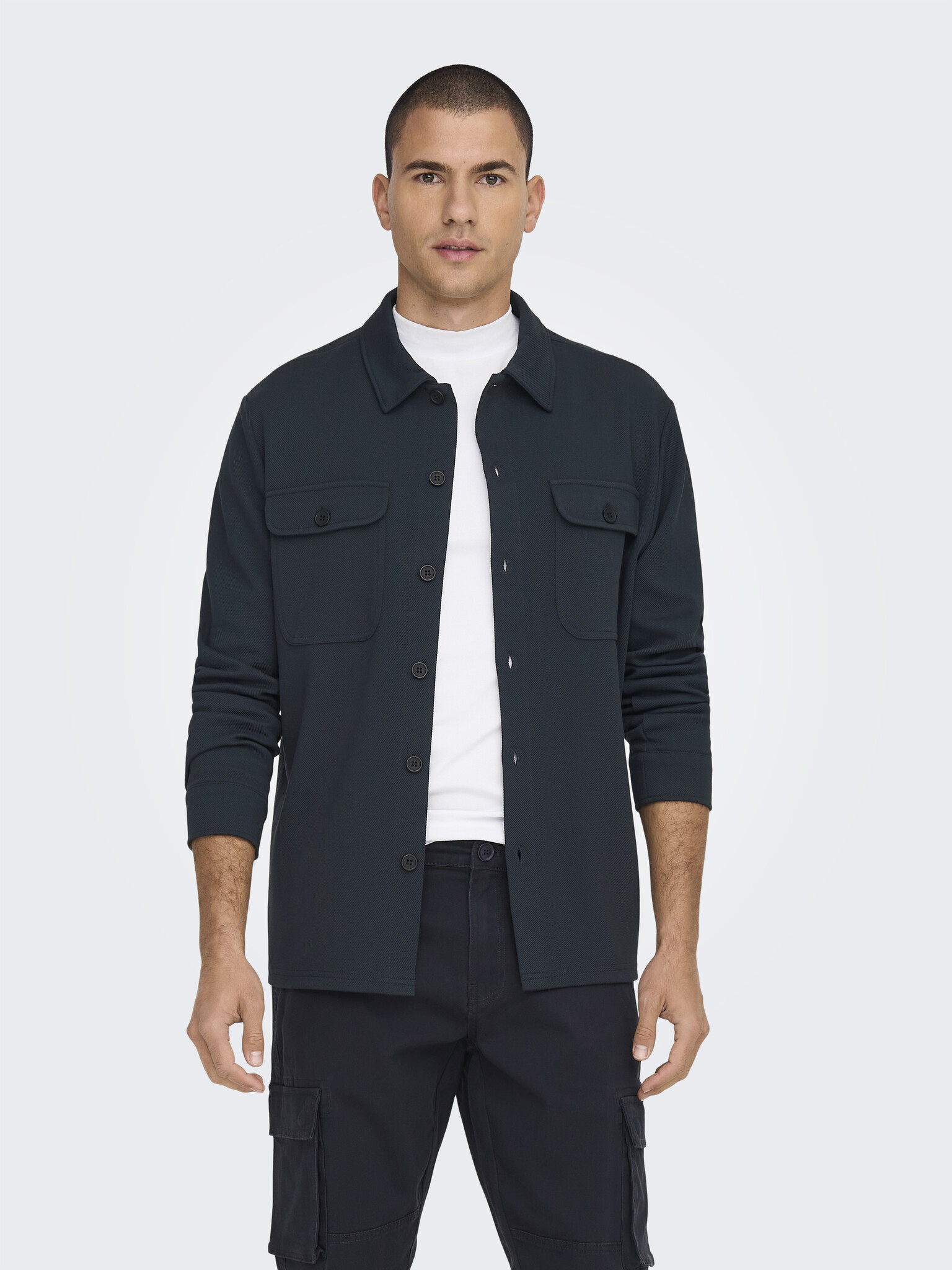 ONSNEWKODYL OVERSHIRT SWEAT NOOS DARK NAVY