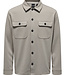 ONSNEWKODYL OVERSHIRT SWEAT NOOS VINTAGE KHAKI/MELANGE