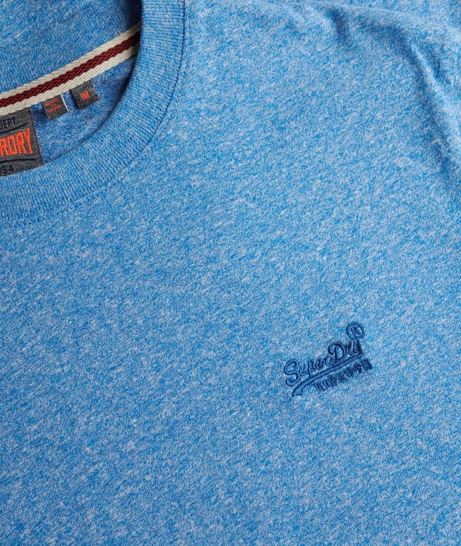 ESSENTIAL LOGO EMB TEE (Fresh Blue Grit)