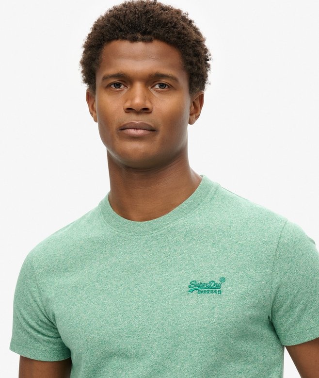 ESSENTIAL LOGO EMB TEE (Bright Green Grit)