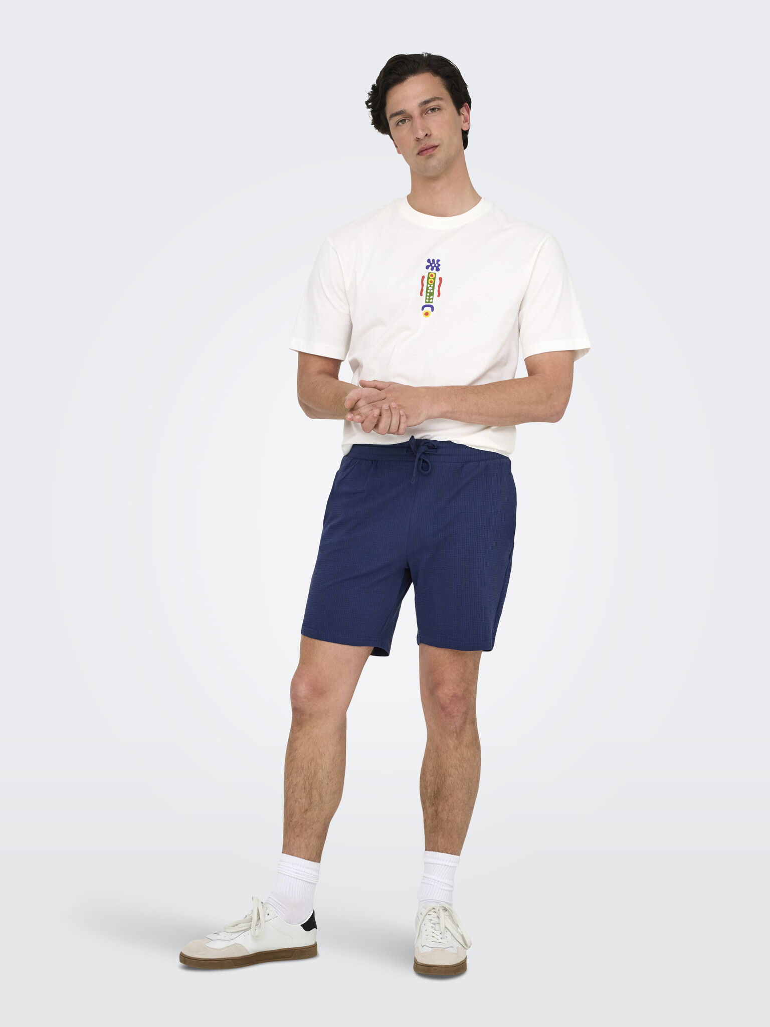 ONSKIAN LIFE REG SEERSUCKER SHORTS (Naval Academy)