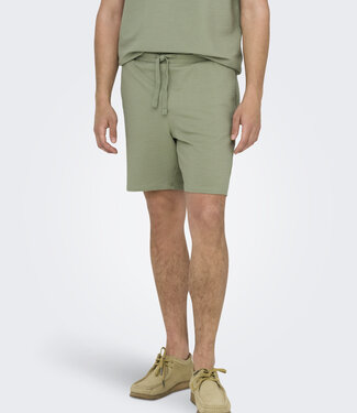 Only & Sons ONSKIAN LIFE REG SEERSUCKER SHORTS (Seagrass)