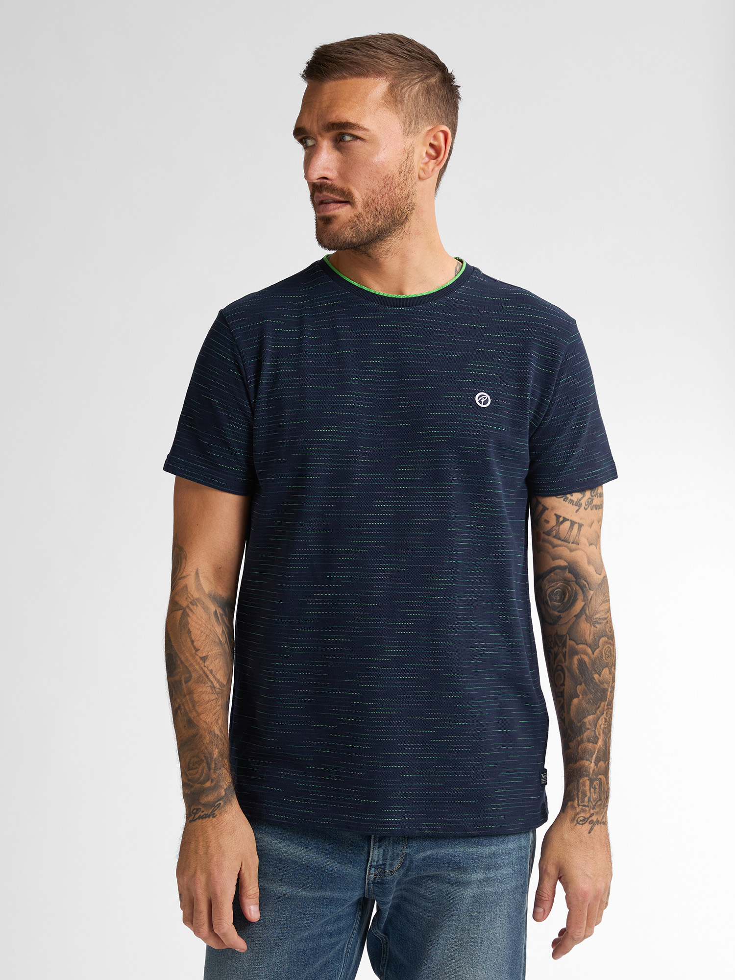 M-1050-TSR635  Men T-shirt (5178 Navy)