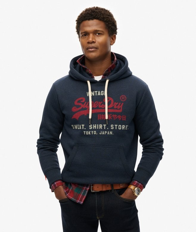 VL HERITAGE RELAXED HOOD (Trench Navy Marl)