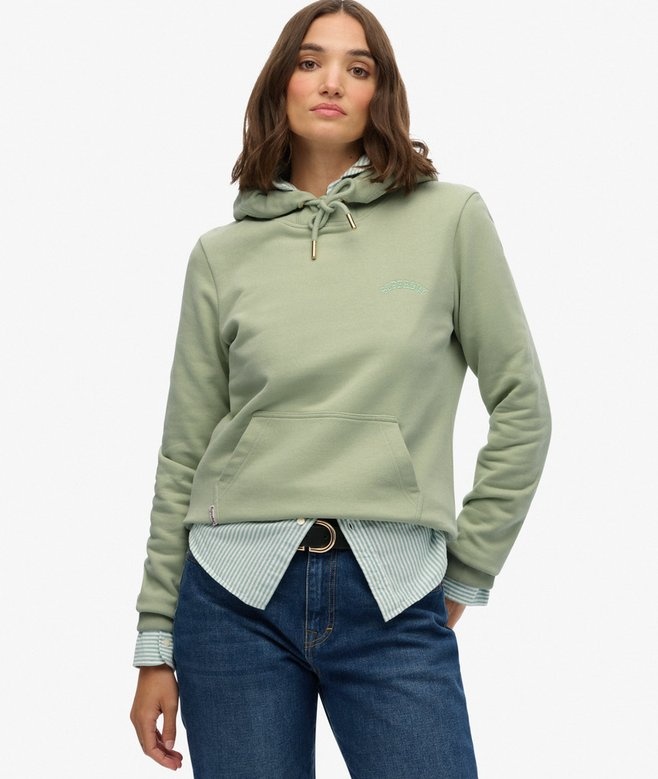 ESSENTIAL LOGO EMB HOOD (Dusty Sage)