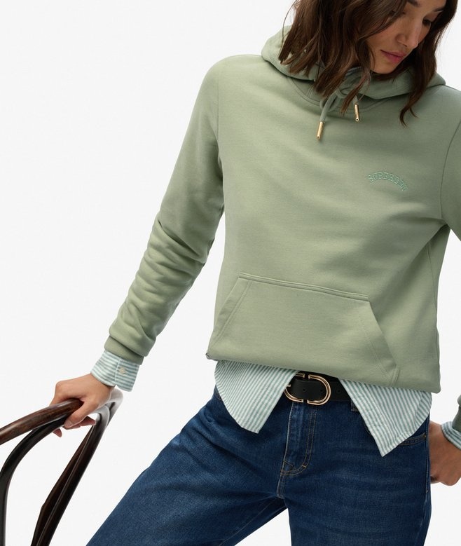 ESSENTIAL LOGO EMB HOOD (Dusty Sage)