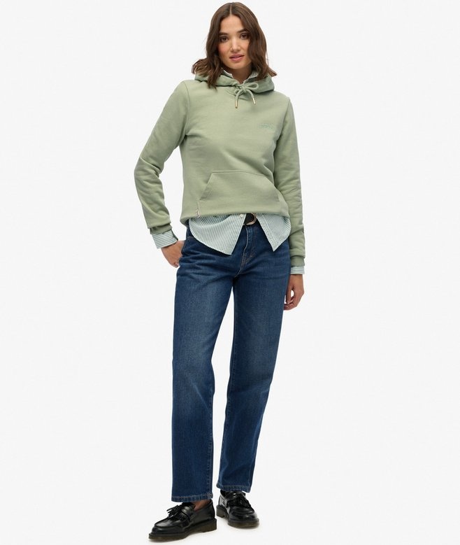 ESSENTIAL LOGO EMB HOOD (Dusty Sage)