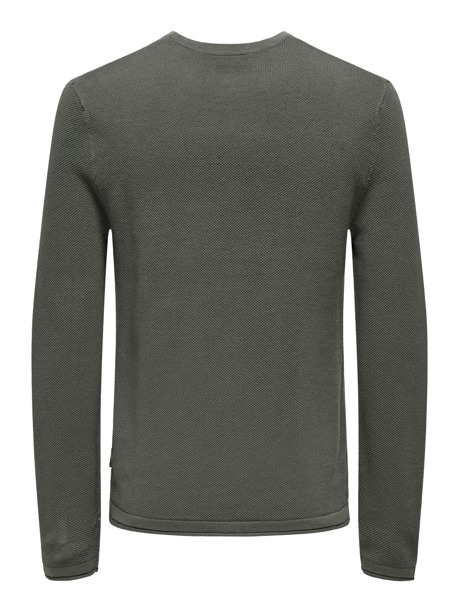 ONSFELIX REG 12 CREW KNIT NOOS (CASTOR GRAY/MELANGE)