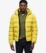 MENS HOODED SPORTS PUFFER JACKET (WAX YELLOW