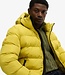MENS HOODED SPORTS PUFFER JACKET (WAX YELLOW