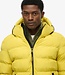 MENS HOODED SPORTS PUFFER JACKET (WAX YELLOW