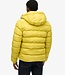 MENS HOODED SPORTS PUFFER JACKET (WAX YELLOW