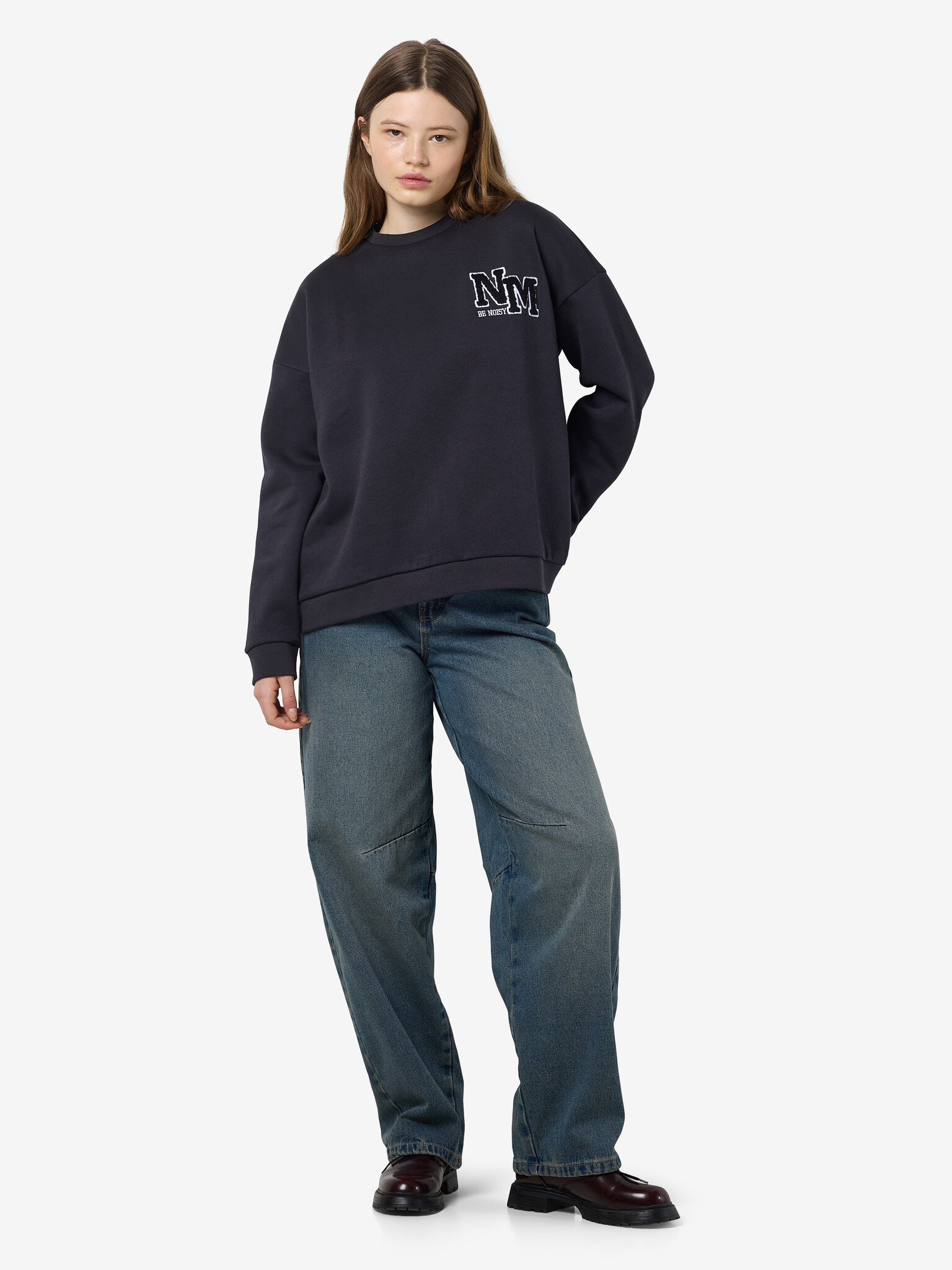 NMBELIEVE O-NECK SWEAT (BLACK)