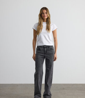 NOISY MAY NMYOLANDA WIDE JEANS DARK GREY DENIM