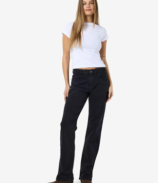 NOISY MAY MONICA HW STRAIGHT JEAN ( BLACK )
