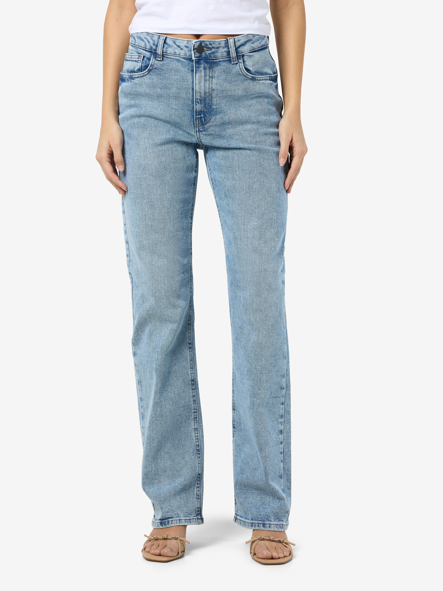 MONICA HW STRAIGHT JEAN ( LIGHT BLUE )