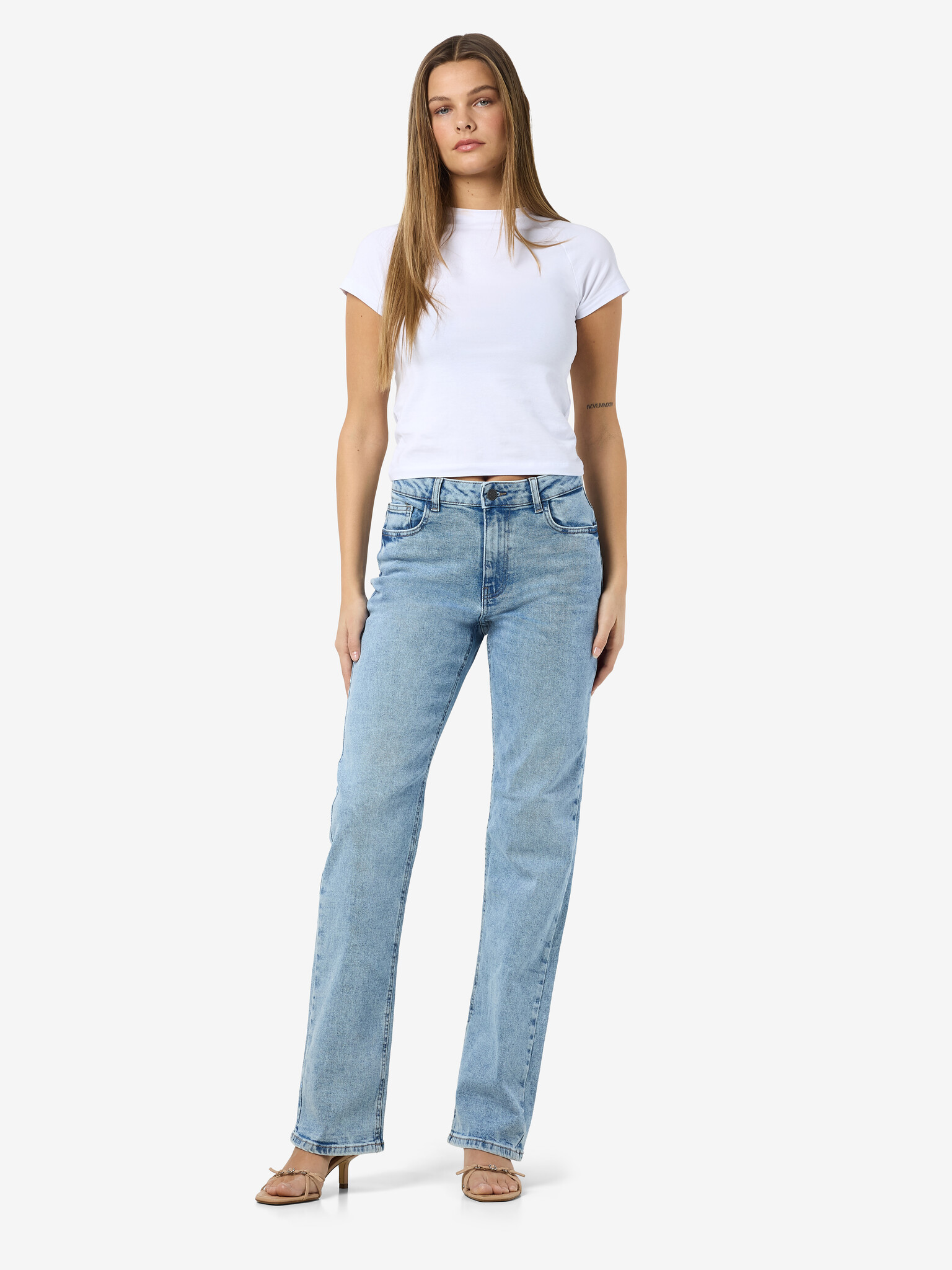 MONICA HW STRAIGHT JEAN ( LIGHT BLUE )