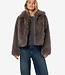 NMEVIE L/S FUR  JACKET (Charcoal Gray)