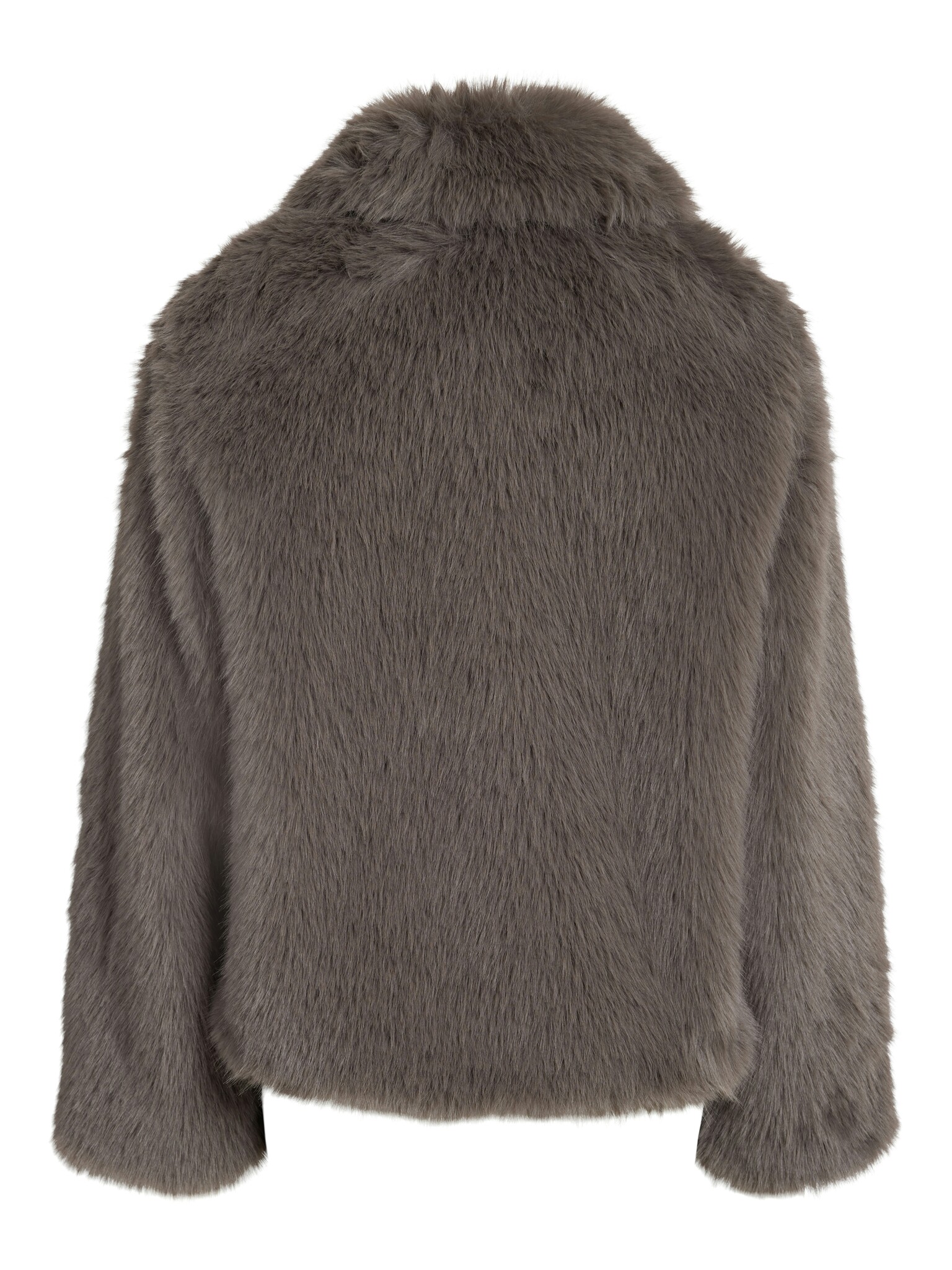 NMEVIE L/S FUR  JACKET (Charcoal Gray)