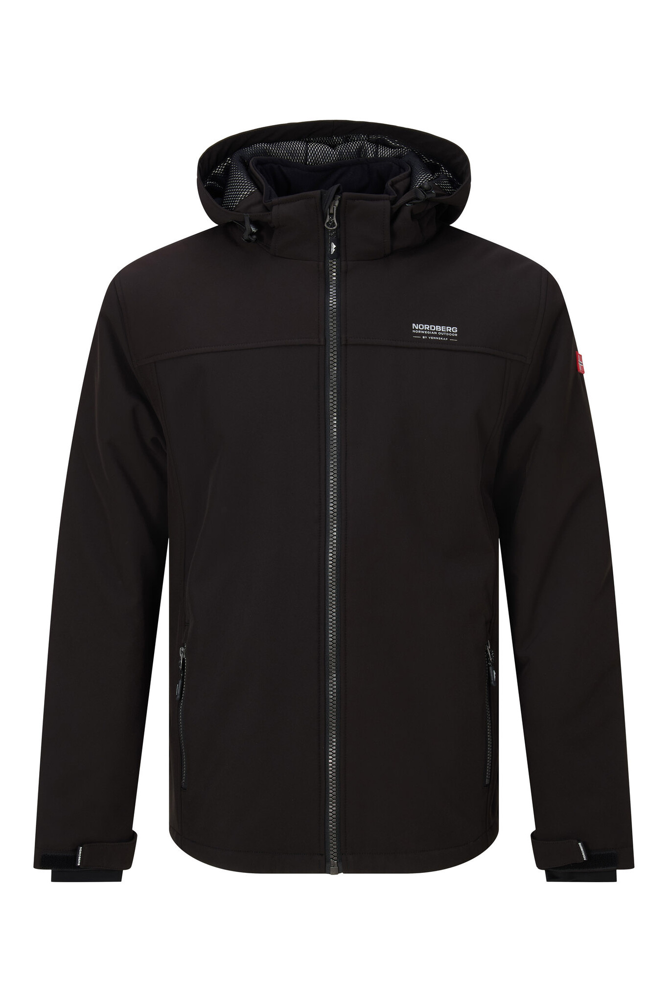 SJURD Mens Padded Softshell BLACK