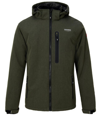 Nordberg LASER Men's Padded Softshell Jacket ARMY MELANGE