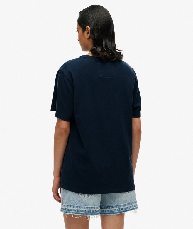 ATHLETIC TONAL OVERSIZED T-SHIRT (Richest Navy)