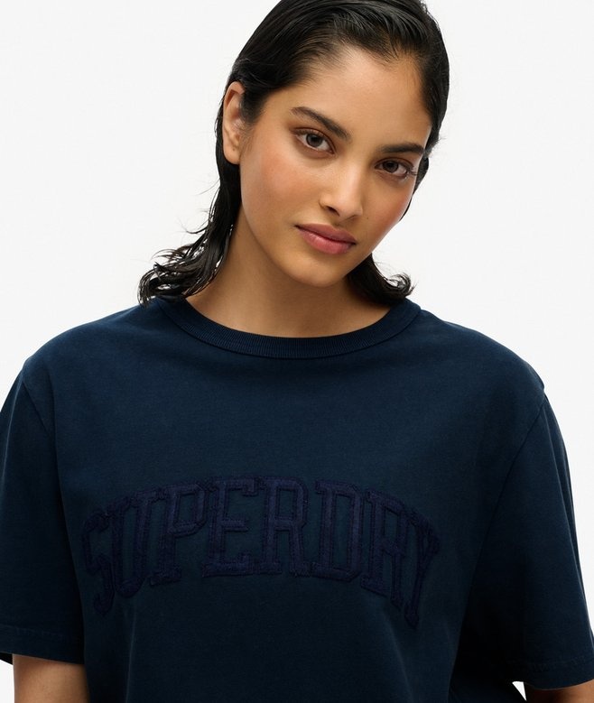 ATHLETIC TONAL OVERSIZED T-SHIRT (Richest Navy)