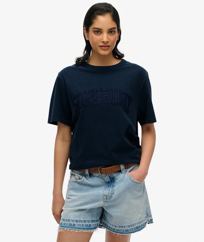 ATHLETIC TONAL OVERSIZED T-SHIRT (Richest Navy)