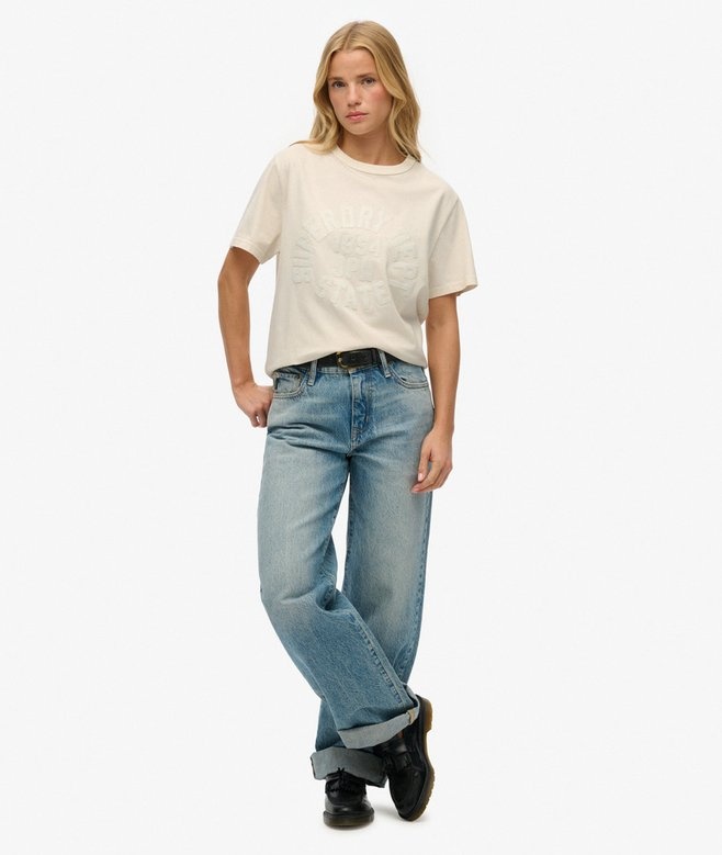 ATHLETIC TONAL OVERSIZED T-SHIRT (Desert Bone Off White)