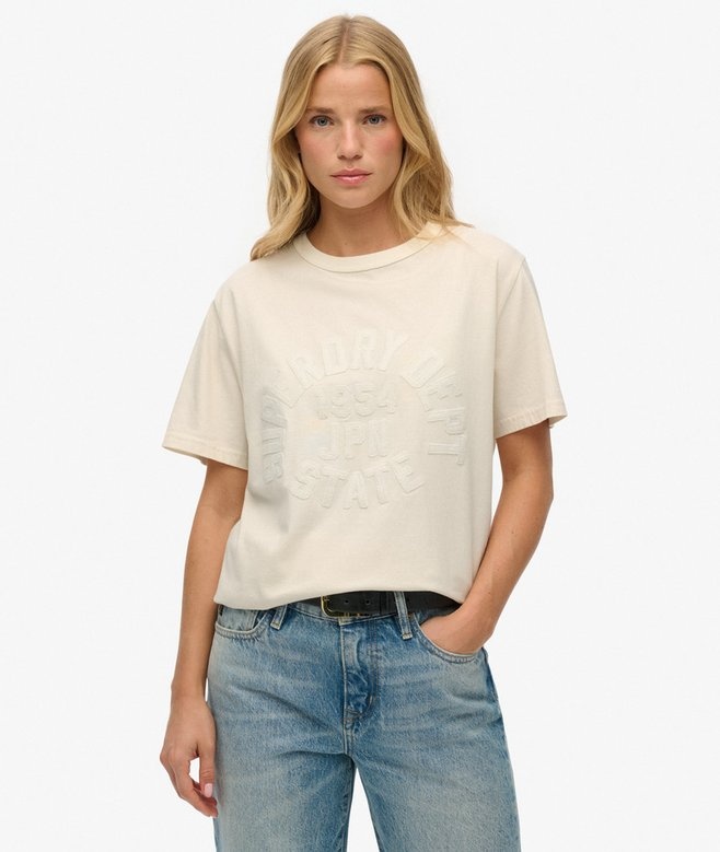 ATHLETIC TONAL OVERSIZED T-SHIRT (Desert Bone Off White)