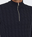 ONSKICKER LIFE REG 3 CABLE HALF ZIP KNIT (Dark Navy)