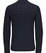 ONSKICKER LIFE REG 3 CABLE HALF ZIP KNIT (Dark Navy)